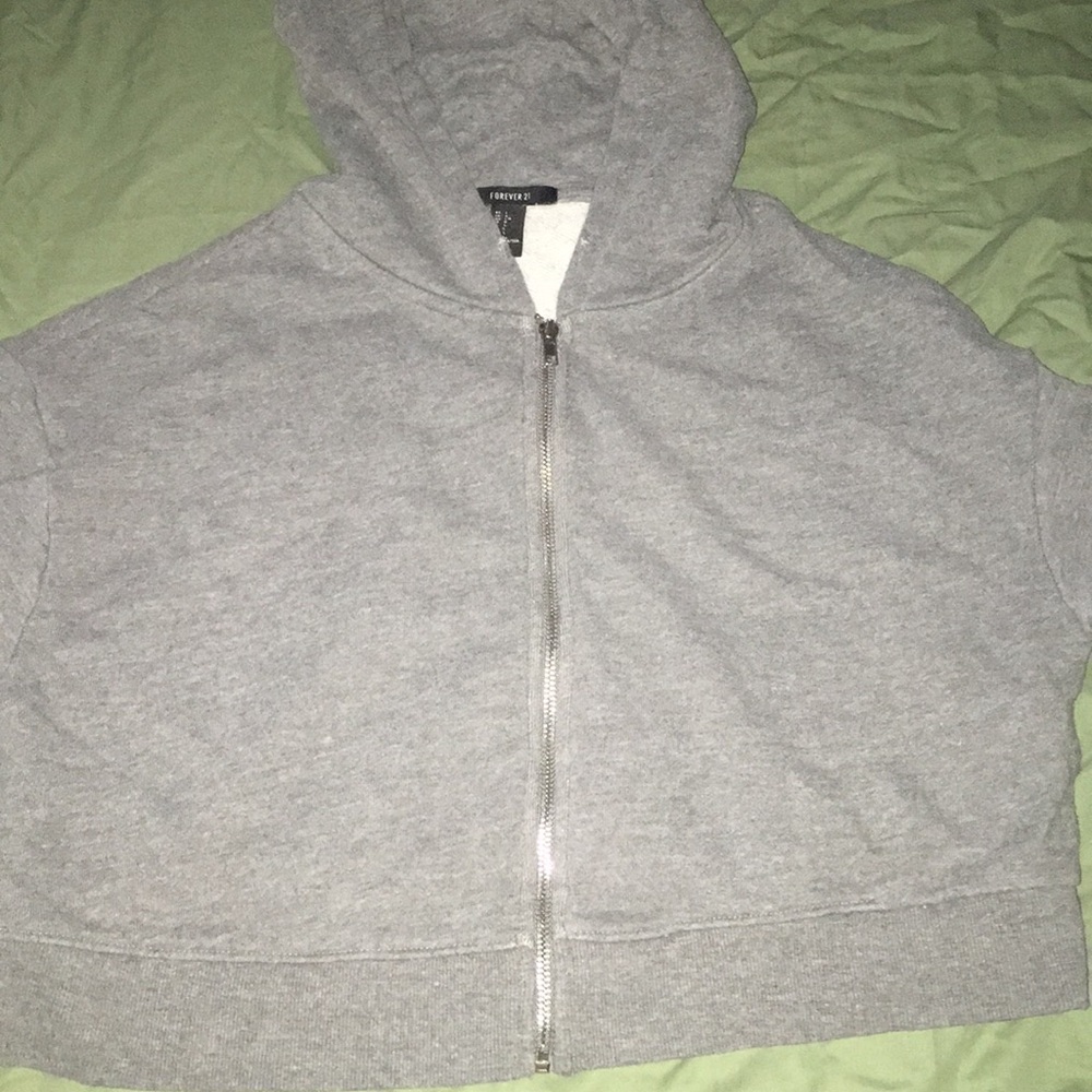Gray Cropped Sweater